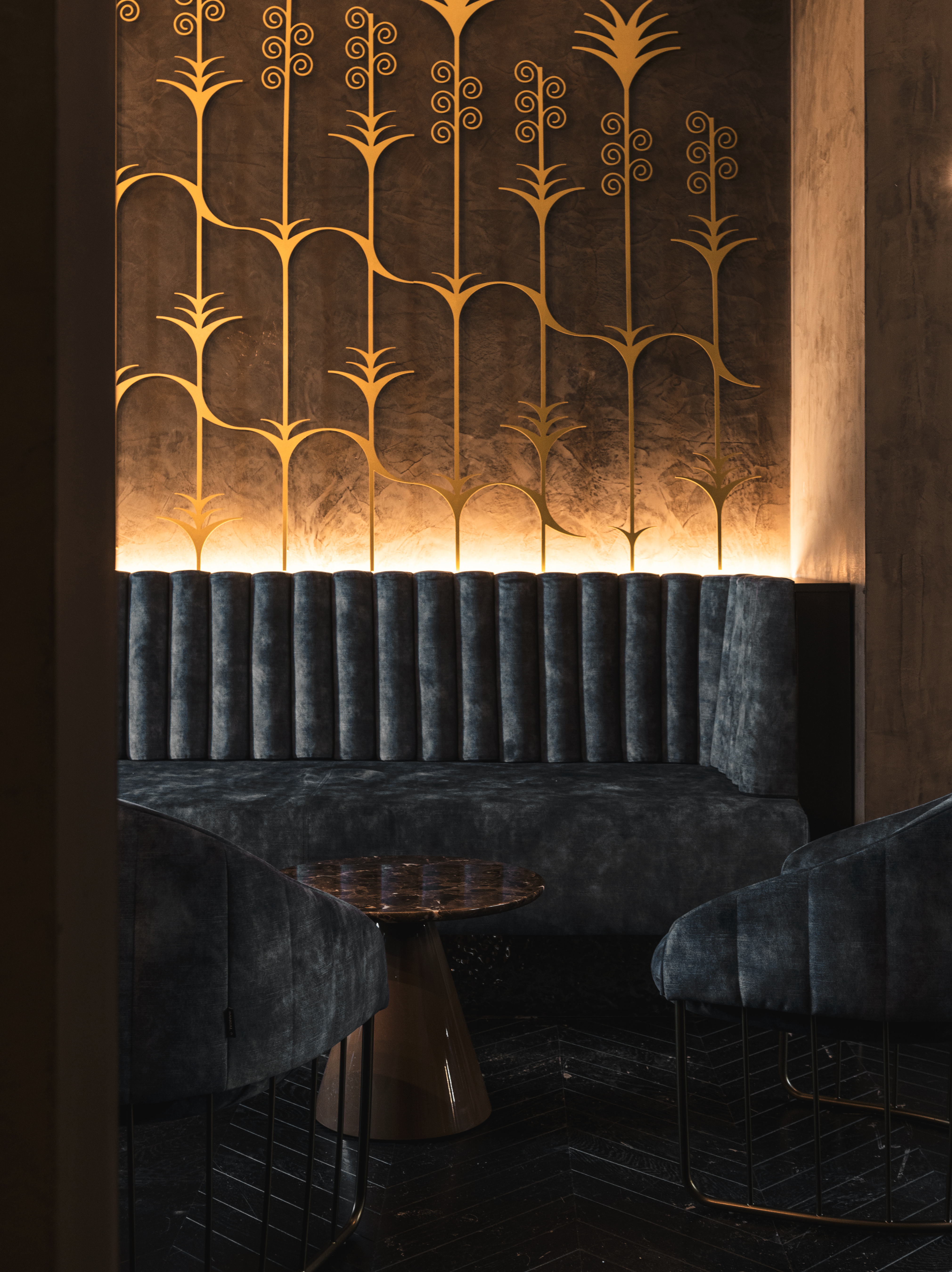 The seating area of Touareg lounge.